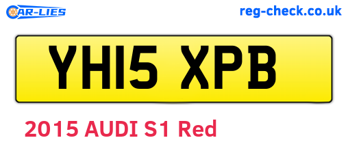 YH15XPB are the vehicle registration plates.