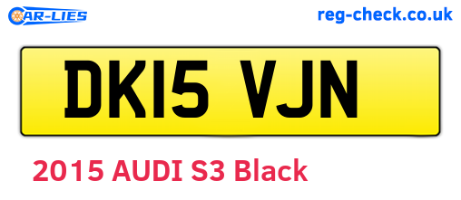 DK15VJN are the vehicle registration plates.