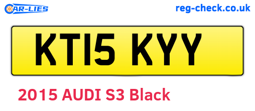 KT15KYY are the vehicle registration plates.