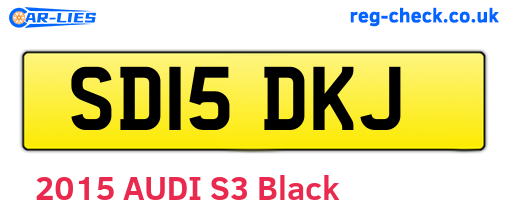 SD15DKJ are the vehicle registration plates.