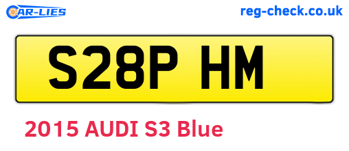 S28PHM are the vehicle registration plates.