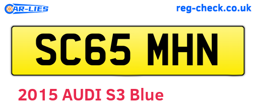 SC65MHN are the vehicle registration plates.