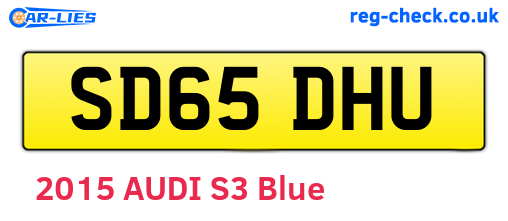 SD65DHU are the vehicle registration plates.