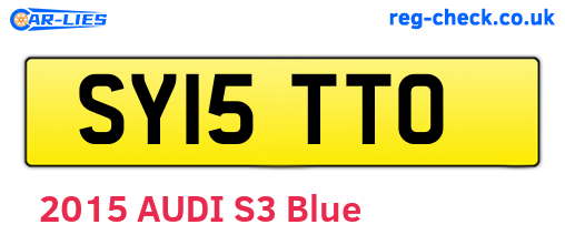 SY15TTO are the vehicle registration plates.