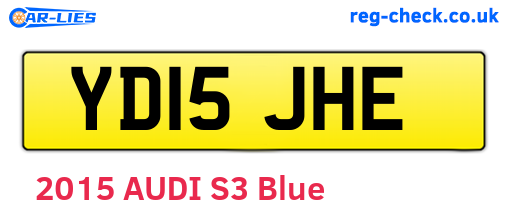 YD15JHE are the vehicle registration plates.