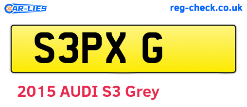 S3PXG are the vehicle registration plates.