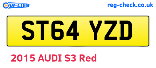 ST64YZD are the vehicle registration plates.