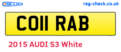 CO11RAB are the vehicle registration plates.
