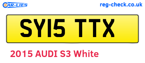 SY15TTX are the vehicle registration plates.