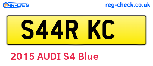 S44RKC are the vehicle registration plates.