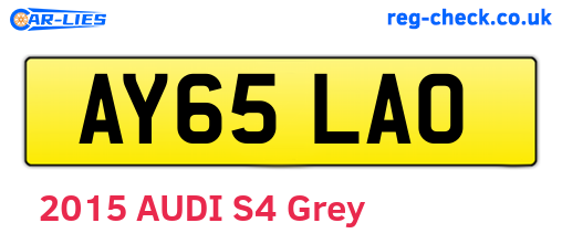 AY65LAO are the vehicle registration plates.