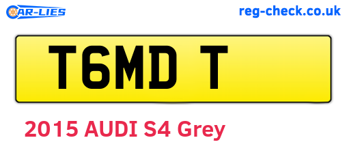 T6MDT are the vehicle registration plates.