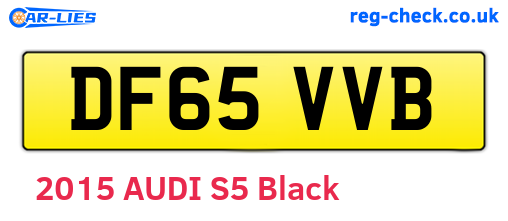 DF65VVB are the vehicle registration plates.