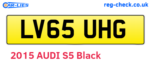 LV65UHG are the vehicle registration plates.