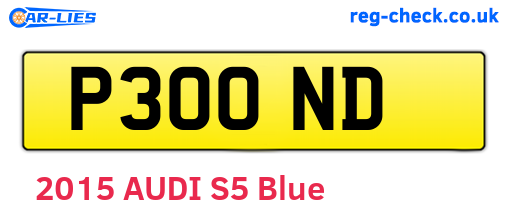 P30OND are the vehicle registration plates.