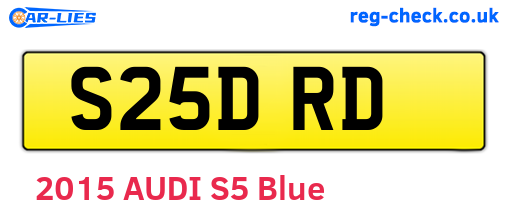 S25DRD are the vehicle registration plates.