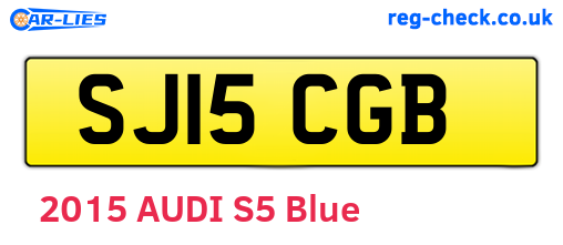 SJ15CGB are the vehicle registration plates.