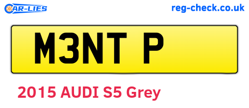 M3NTP are the vehicle registration plates.