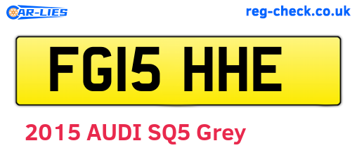 FG15HHE are the vehicle registration plates.
