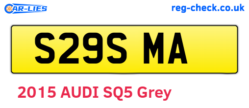 S29SMA are the vehicle registration plates.