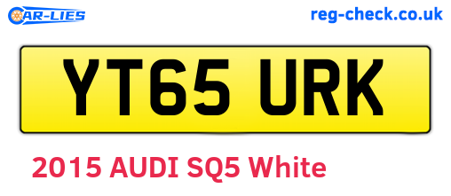 YT65URK are the vehicle registration plates.
