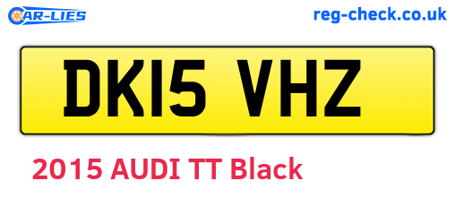 DK15VHZ are the vehicle registration plates.