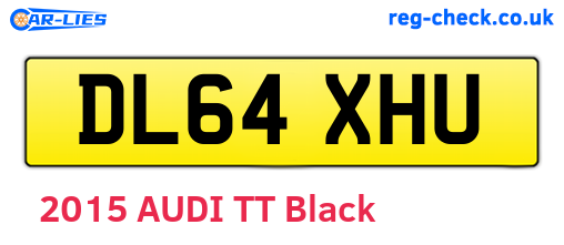 DL64XHU are the vehicle registration plates.