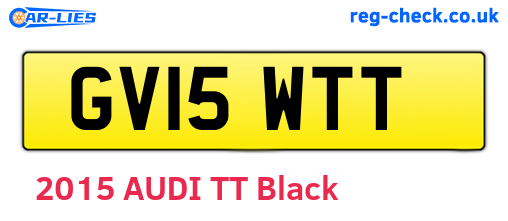 GV15WTT are the vehicle registration plates.