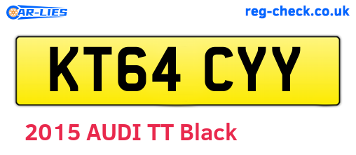 KT64CYY are the vehicle registration plates.