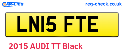 LN15FTE are the vehicle registration plates.