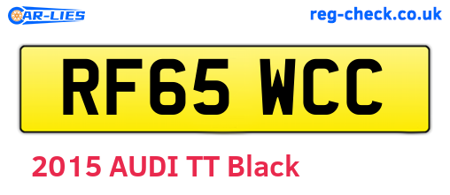 RF65WCC are the vehicle registration plates.