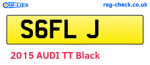 S6FLJ are the vehicle registration plates.