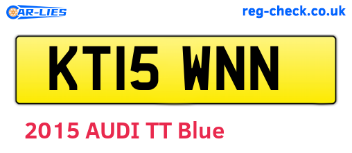 KT15WNN are the vehicle registration plates.