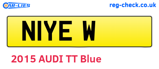 N1YEW are the vehicle registration plates.