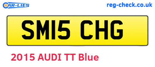 SM15CHG are the vehicle registration plates.