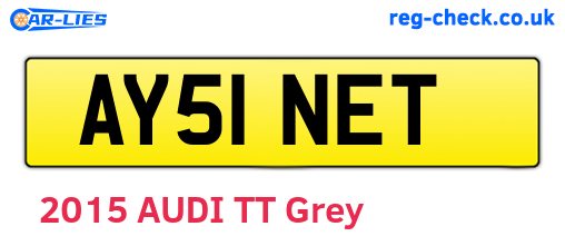 AY51NET are the vehicle registration plates.