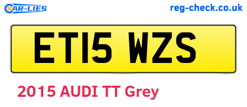 ET15WZS are the vehicle registration plates.