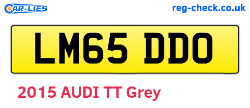 LM65DDO are the vehicle registration plates.