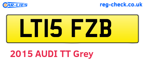 LT15FZB are the vehicle registration plates.