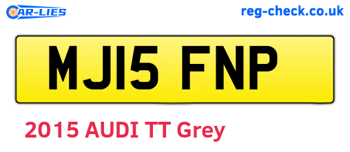MJ15FNP are the vehicle registration plates.
