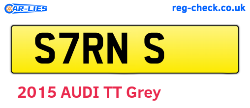 S7RNS are the vehicle registration plates.