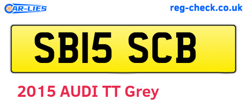 SB15SCB are the vehicle registration plates.