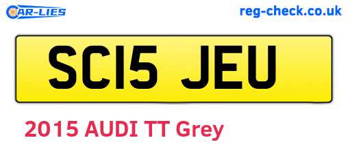 SC15JEU are the vehicle registration plates.