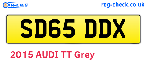 SD65DDX are the vehicle registration plates.
