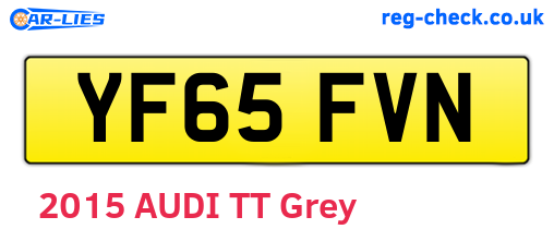 YF65FVN are the vehicle registration plates.