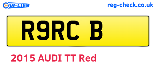 R9RCB are the vehicle registration plates.