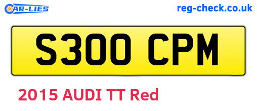 S300CPM are the vehicle registration plates.