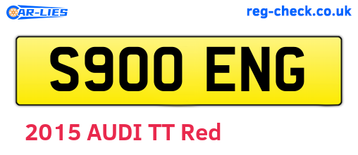 S900ENG are the vehicle registration plates.