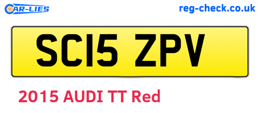 SC15ZPV are the vehicle registration plates.
