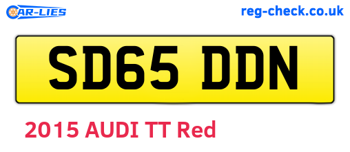 SD65DDN are the vehicle registration plates.